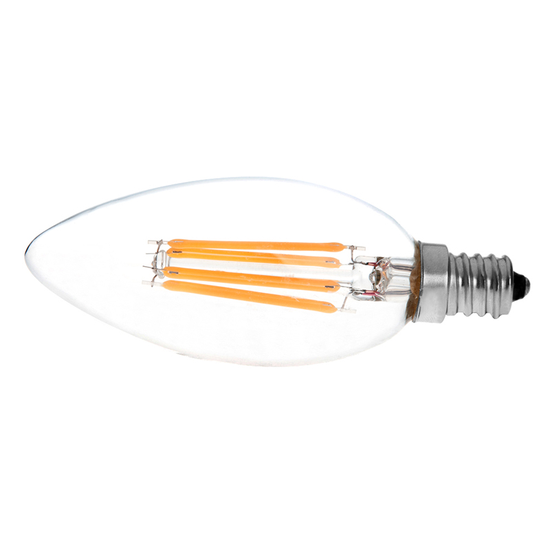 B10 E12 4W LED Vintage Antique Filament Light Bulb, 40W Equivalent, 4-Pack, AC100-130V or 220-240V B10 E12 4W LED Vintage Antique Filament Light Bulb, 40W Equivalent, 4-Pack, AC100-130V or 220-240V